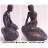 Image 1 : Decorative Arts: Eriksen Bronze, MERMAID ON THE ROCK, cast bronze sculpture, inscribed "Edvard...