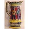 Image 1 : Decorative Arts: Victorian Majolica Ceramic, VOLUNTEERS OUR ARMY, NAVY & BRAVE, Ceramic pitcher...