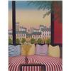 Image 1 : Fanch LeDan (20th Century) European, PARIS WINDOW, color screenprint, signed, numbered edition...
