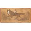 Image 1 : Folk Art: Jimmy Lee Suda, acrylic painting on board with sand, 13 x 26, signed upp...