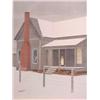 Image 1 : Fold Art: Velox Ward (b. 1901) American, WINTER FARM, color lithograph, signed, numbered editio...
