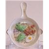 Image 1 : David Gilhooly (b. 1943) Canadian, FROGS, EGGS & BACON, 1995, painted & glazed ceramic sculptur...
