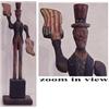 Image 1 : Kent Gossimer (20th Century) American, UNCLE SAM, oil painted and carved wood whirligig sculptu...