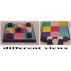 Image 1 : Todd Gray (20th Century) American, TIC TAC TOE, acrylic painted wood sculpture multiple, number...