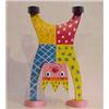 Image 1 : Rodney Allen Greenblat (b. 1960) American, CLOWN, acrylic painted cut wood sculpture, 13 1/2 x...