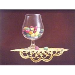 Bryan Griswald (20th Century) American, CANDY DISH, 1988, oil painting on canvas, 9 x 12", sign...