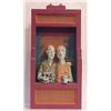 Image 1 : Kevin Hanna (20th Century) American, TOURIST COUPLE, marionette sculpture of ceramic and wood,...
