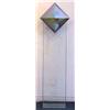 Image 1 : Ray Howlett (20th Century) American, CRYSTAL PYRAMID, glass construction, 69 x 15 x 11", wired...