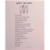 Image 1 : Robert Indiana (b. 1928) American, LOVE POEM: QUIET THE DOVE, color intaglio with letterpress,...