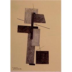 Lajos (Ludwig) Kassak (1887-1967) Russian, UNTITLED, color screenprint, signed, numbered editio...