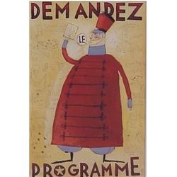Martin Matje (20th Century) French, DEMANDEZ PROGRAMME, 1996, watercolor & gouache on paper, 10...