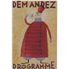 Image 1 : Martin Matje (20th Century) French, DEMANDEZ PROGRAMME, 1996, watercolor & gouache on paper, 10...