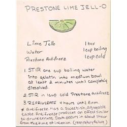 Robert Miller (20th Century) American, PRESTONE LIME-JELL-O, 1998, black marker and color penci...