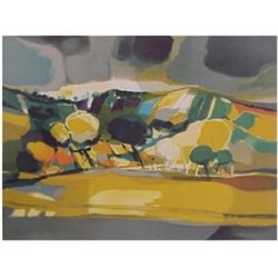 Marcel Mouly (b. 1918) French, LANDSCAPE, color lithograph, signed, numbered edition of 150, im...