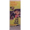 Image 1 : Movie Poster, No Time To Be Young, 1957, Insert, Columbia Pictures, introducing Robert Vaughn,...
