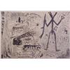 Image 1 : A.R. Penck (b. 1939) German, A TASTE OF THE DESERT, etching, signed, numbered edition of 50, im...