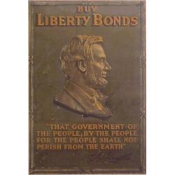 Poster: War Bonds (20th Century), BUY BONDS, LINCOLN, color lithograph poster, sheet 29 3/4 x 2...