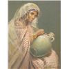 Image 1 : Ramon (20th Century) American, HAREM GIRL WITH JUG, oil painting on Masonite, 20 x 16" signed l...