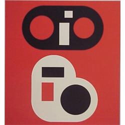 Nicolas Schaffer (20th Century), UNTITLED, embossed color screenprint, signed, numbered edition...