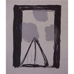 Kimber Smith (1933-1981) American, UNTITLED BLACK GRAY, circa 1965, color lithograph, signed, n...