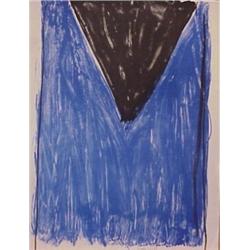 Kimber Smith (1933-1981) American, UNTITLED BLUE BLACK, circa 1965, color lithograph, signed, n...