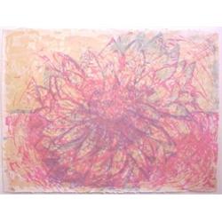 Pat Steir (b. 1938) American, FLOWER, 1983, color lithograph, signed, numbered edition of 25, s...