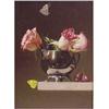Image 1 : Kyle Stevens (20th Century), FIRE AND ICE, ROSES, 1993, oil painting on panel, 12 x 9", signed...