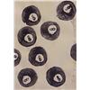 Image 1 : Donald Sultan (b. 1951) American, EIGHT BALLS, 1997, acrylic on paper, 8 1/2 x 6", signed and d...