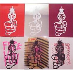 Aldo Valdez (20th Century) American, BANG Series (six), color screenprints, each 25 3/4 x 19 1/...