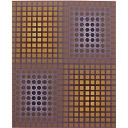 Victor Vasarely (1908-1997) Hungarian, UNTITLED, color screenprint, signed, numbered edition of...