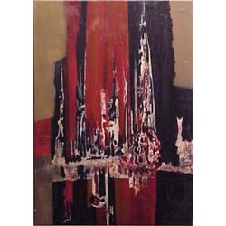 Gordon Wagoner (20th Century) American, UNTITLED, oil painting on canvas, 40 x 28 1/2", framed....