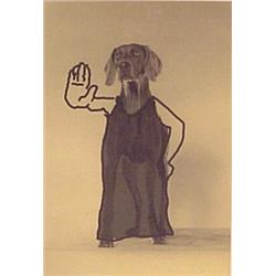 William Wegman (b. 1943) American, THE MONITOR; color lithograph, signed, numbered edition of 5...