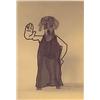 Image 1 : William Wegman (b. 1943) American, THE MONITOR; color lithograph, signed, numbered edition of 5...