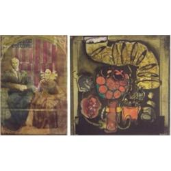 Robert Wendell & another (20th Century) American, THE BRIDE, 1968, color etching, signed, image...