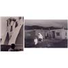 Image 1 : Myron Wood(20th Century) Mexican, VILLAGE SCENES, two black & white photographs, 9 x 13" and 13...