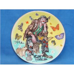 Autographed Collector Plate _ Spring _ Signed by Emmett Kelly, Jr. in 1992 _ With Box