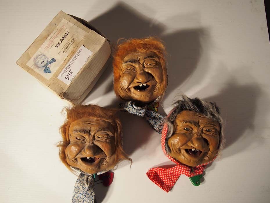 Laffun Heads, Women (3) Bodnarus Auctioneering