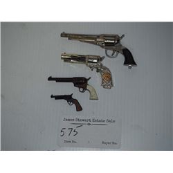 Western Miniature Toy Guns (4)
