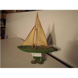 Star Yacht Sail Toy, Wood