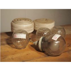 Glass Light Shades, Assortment (6)