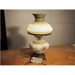 1950's Embossed Flower Lamp