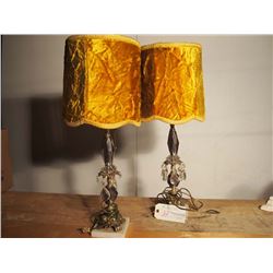 Marble Base Lamps (2)