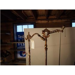 Metal Stand Bridge Lamps, Pair