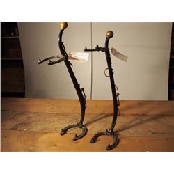 Western Ash Try Stands, Pair