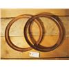 Image 1 : 18" Round Oak Frames, Pair