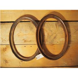 Oval Oak Frames, Pair