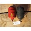 Image 1 : Unusual Red Comet Fire Grenade Extinguishers, Pair