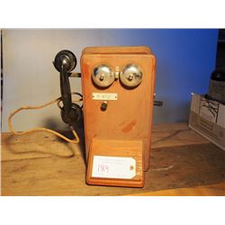 Long Box Wood Telephone