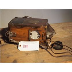 Western Electric Wooden Lineman Phone