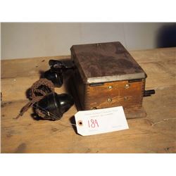 Western Electric Wooden Extension Phone
